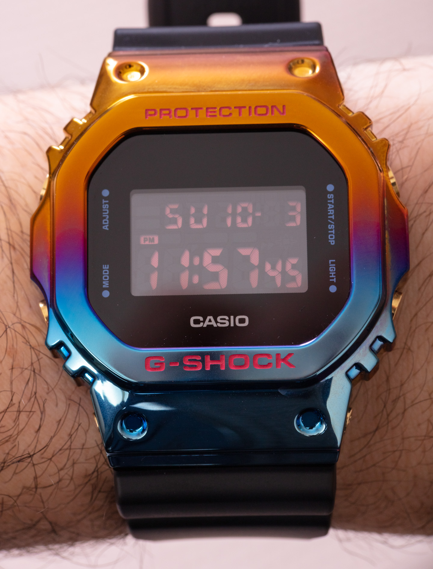 Hands-On: Casio G-Shock GM5600SN-1 'Tokyo Nights' Rainbow Watch