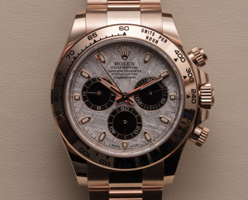 Hands-On: Gold Rolex Daytona Watches With Meteorite Dials For 2021 ...