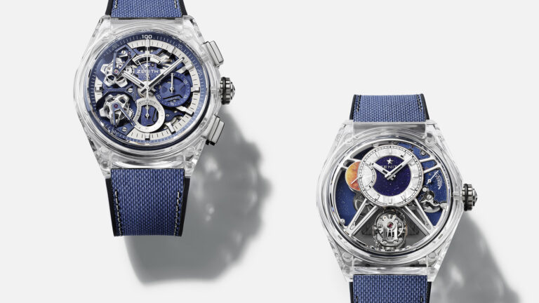 Zenith Unveils Limited-Edition Defy Zero G Sapphire And Defy 21 Double-Tourbillon Sapphire Watches