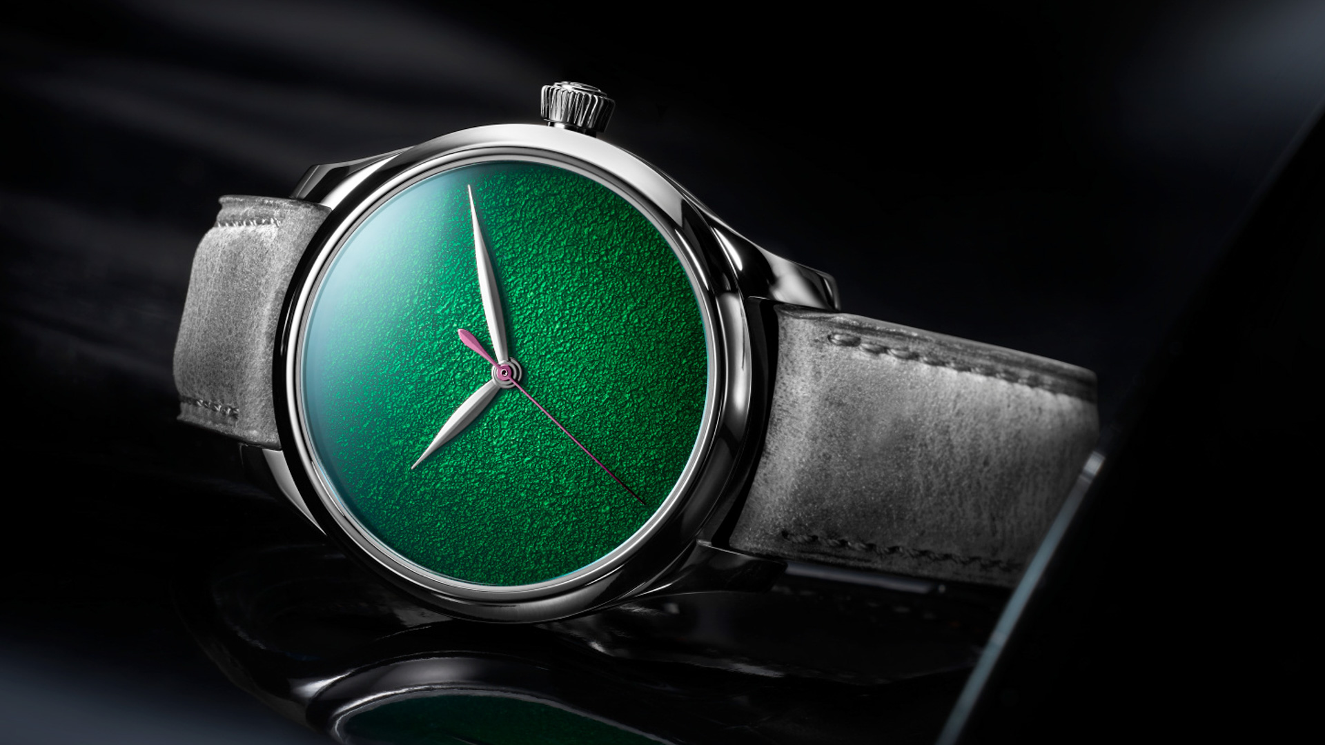H. Moser & Cie Endeavour Centre Seconds Concept Lime Green Watch With ...
