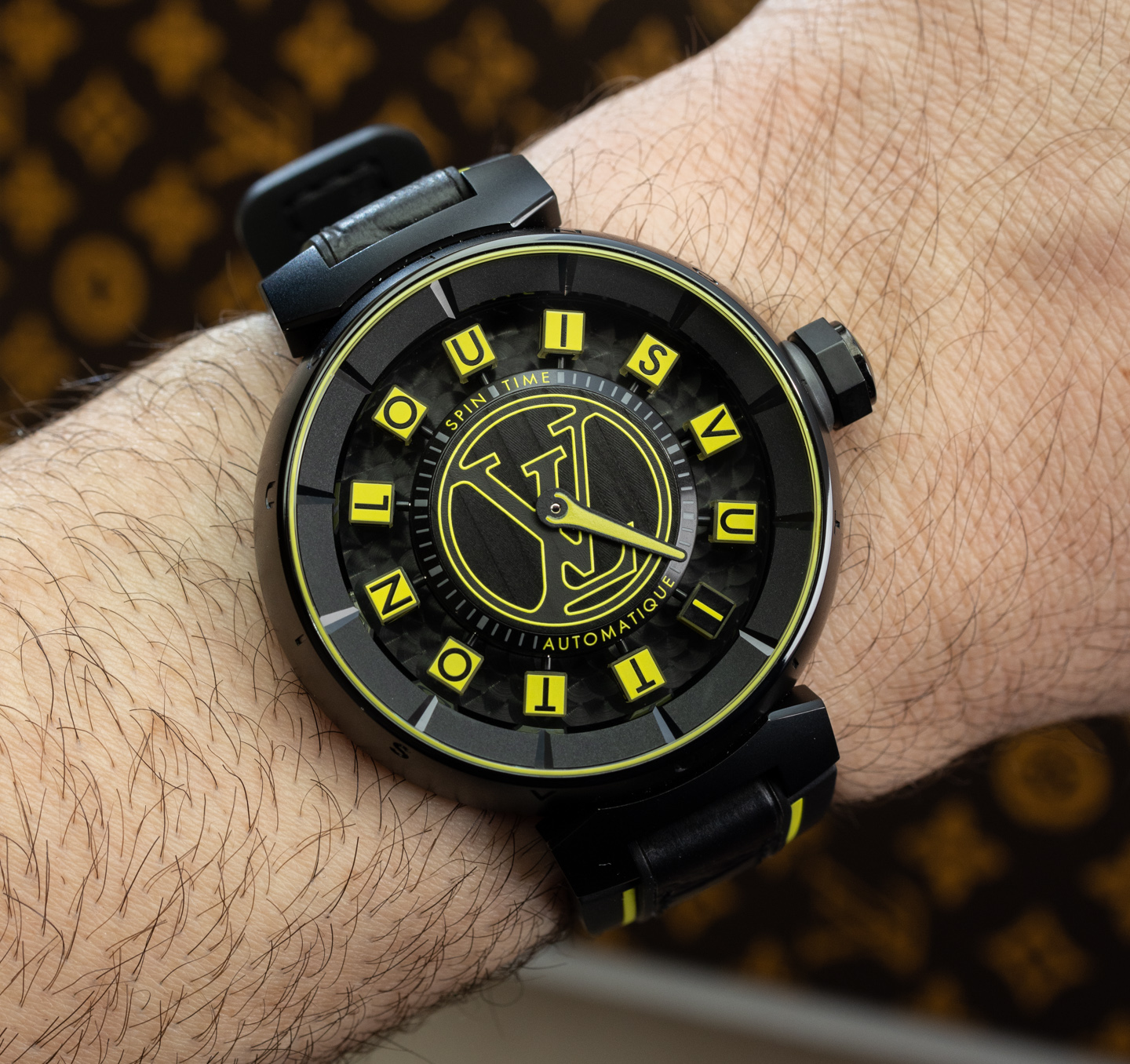 louis vuitton watch tambour automatic chronograph