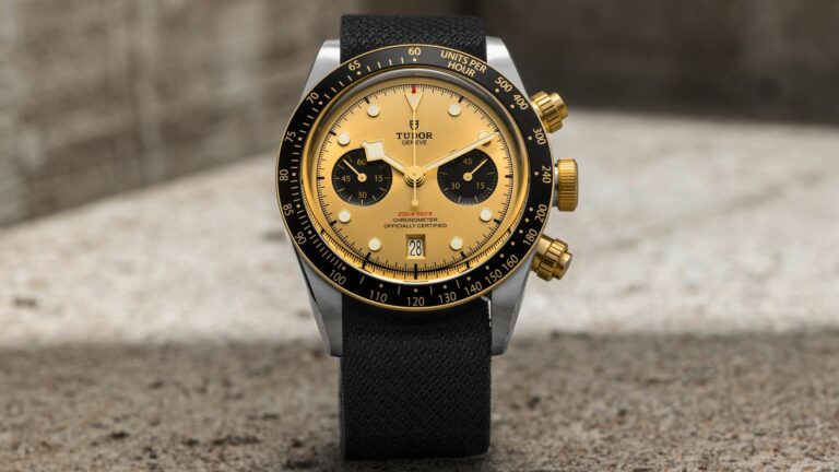 First Look: Tudor’s New Black Bay Chronograph Features A Bright Gold Dial