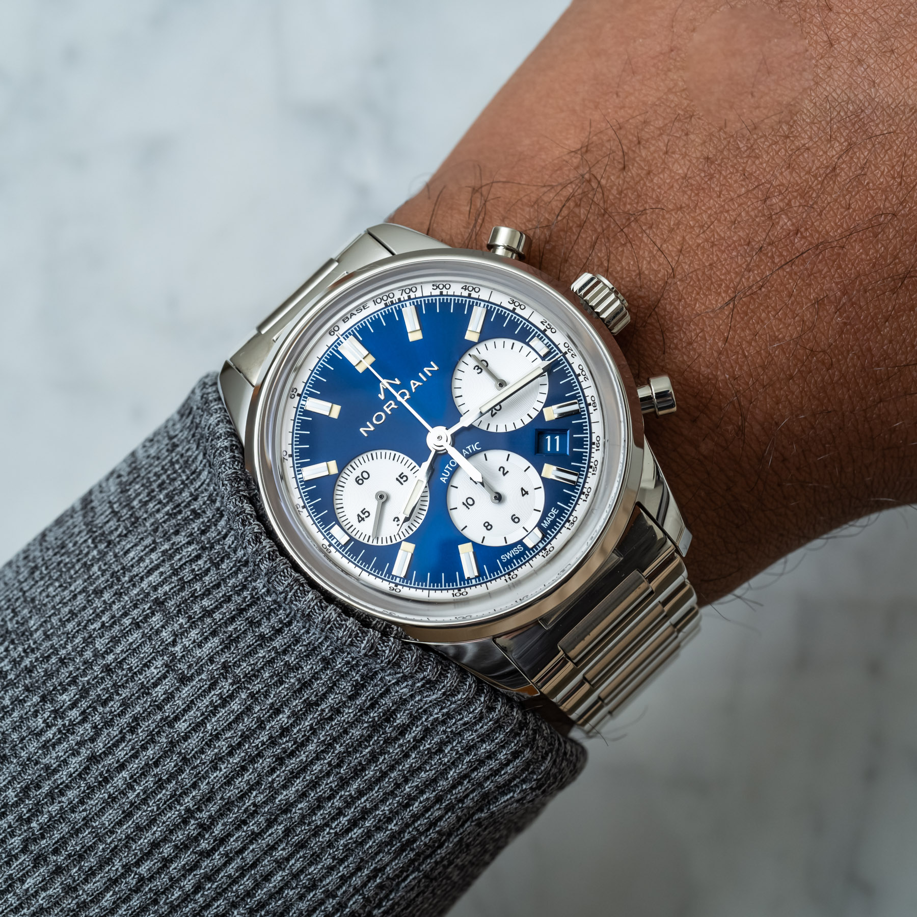 Norqain introduces ice blue dial for latest Freedom 60 chronograph