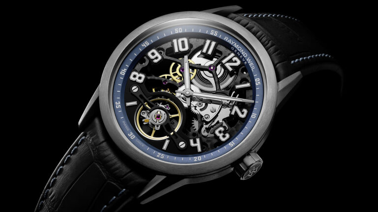 Raymond Weil Unveils Blue Skeleton Freelancer Limited-Edition Watch