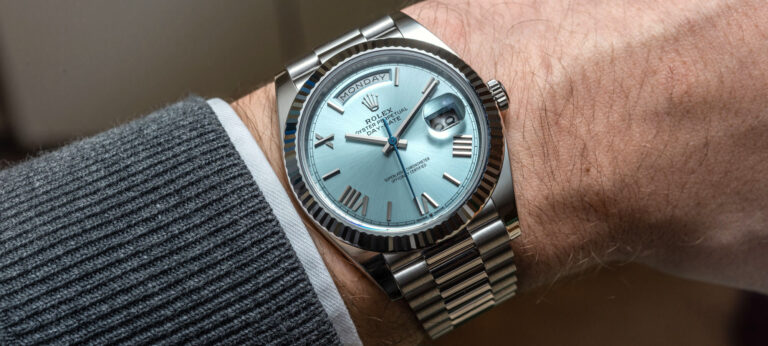 Hands-On: Platinum Rolex Day-Date 36 & Day-Date 40 Watches With Fluted Bezel Explained