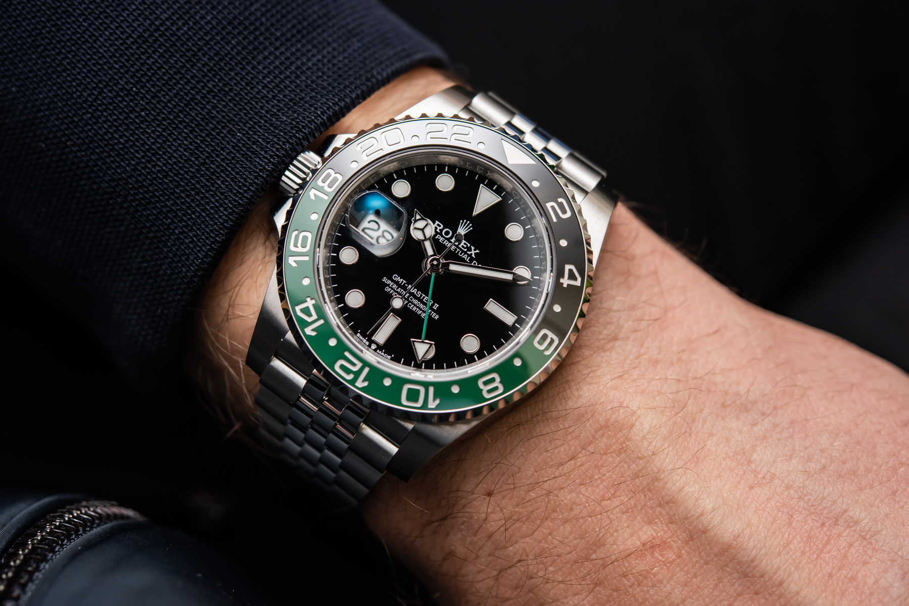 Modtager Elektriker lomme Hands-On: Rolex GMT Master-II Ref. 126720 VTNR 'Destro' Left-Handed Watch |  aBlogtoWatch