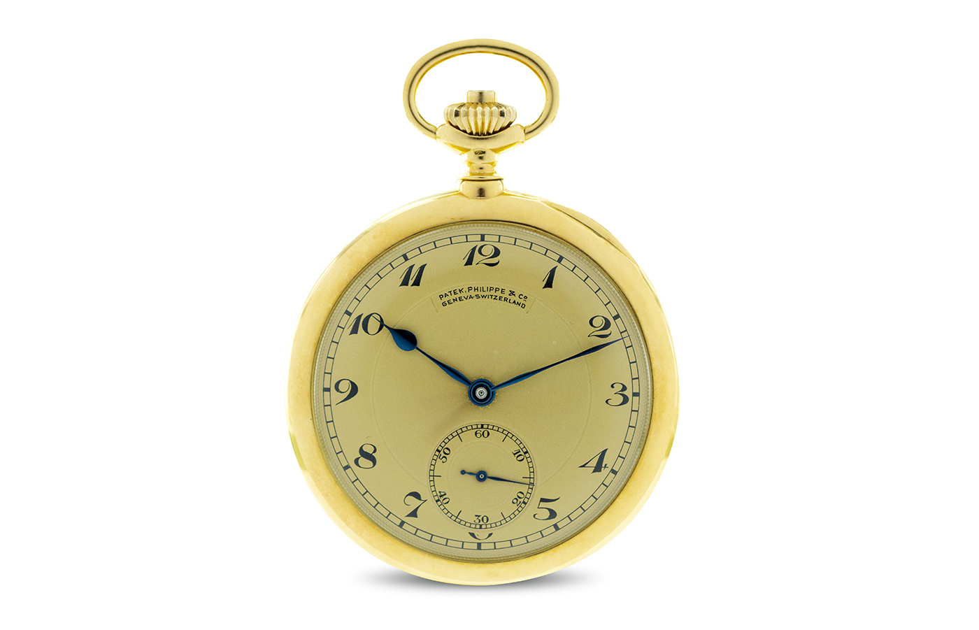 The Graves Patek Philippe two-train minute repeater pocket watch in yellow gold.