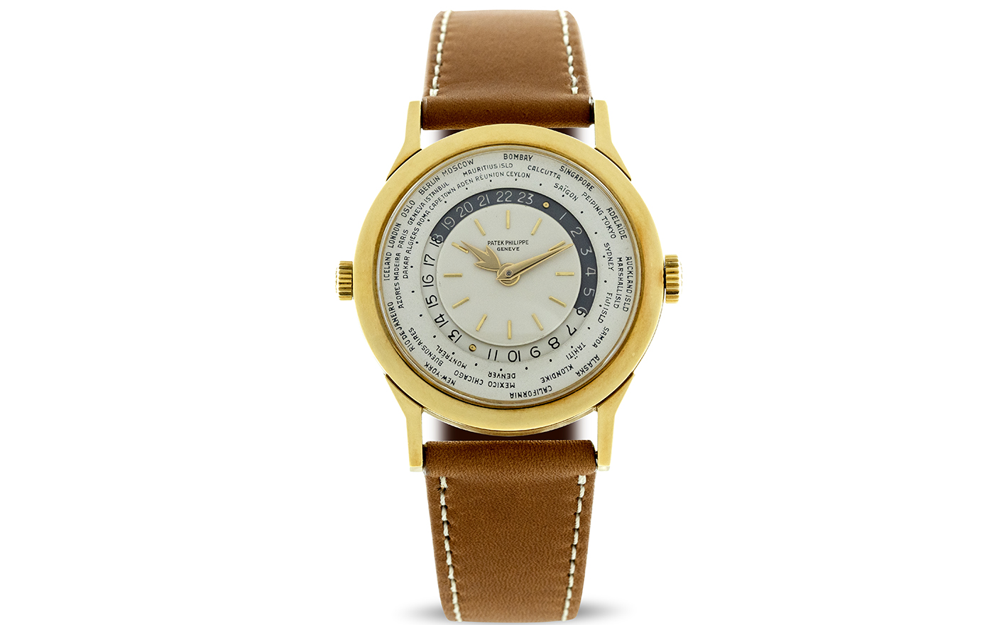 Patek Philippe Ref.25231J, a very rare second-generation piece in yellow gold. 