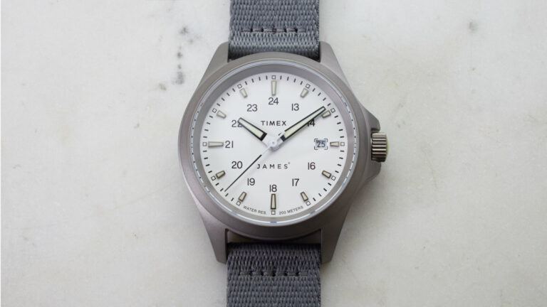 Hands-On: The James Brand X Timex Expedition North White-Dial Watch