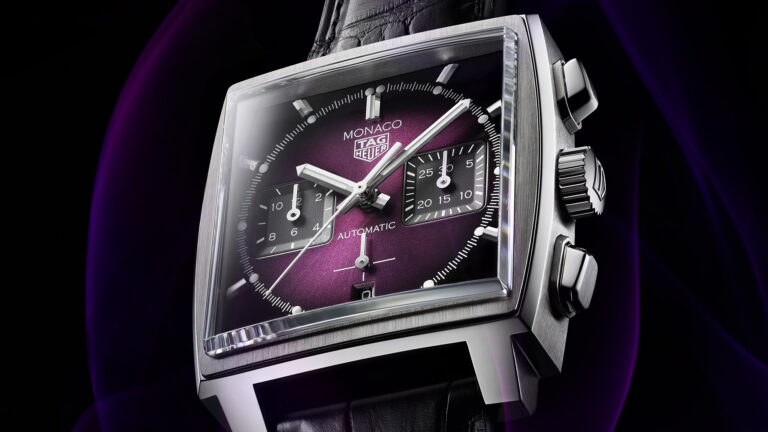 TAG Heuer Unveils Monaco Purple Dial Limited-Edition Watch
