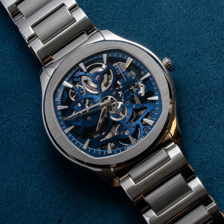 Hands-On: Piaget Polo Skeleton Watch In Blue | aBlogtoWatch