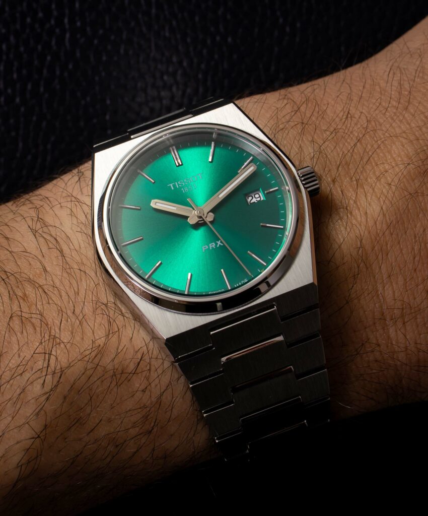 Hands-On: Tissot PRX Green Dial Watches 35mm Vs. 40mm Models | aBlogtoWatch