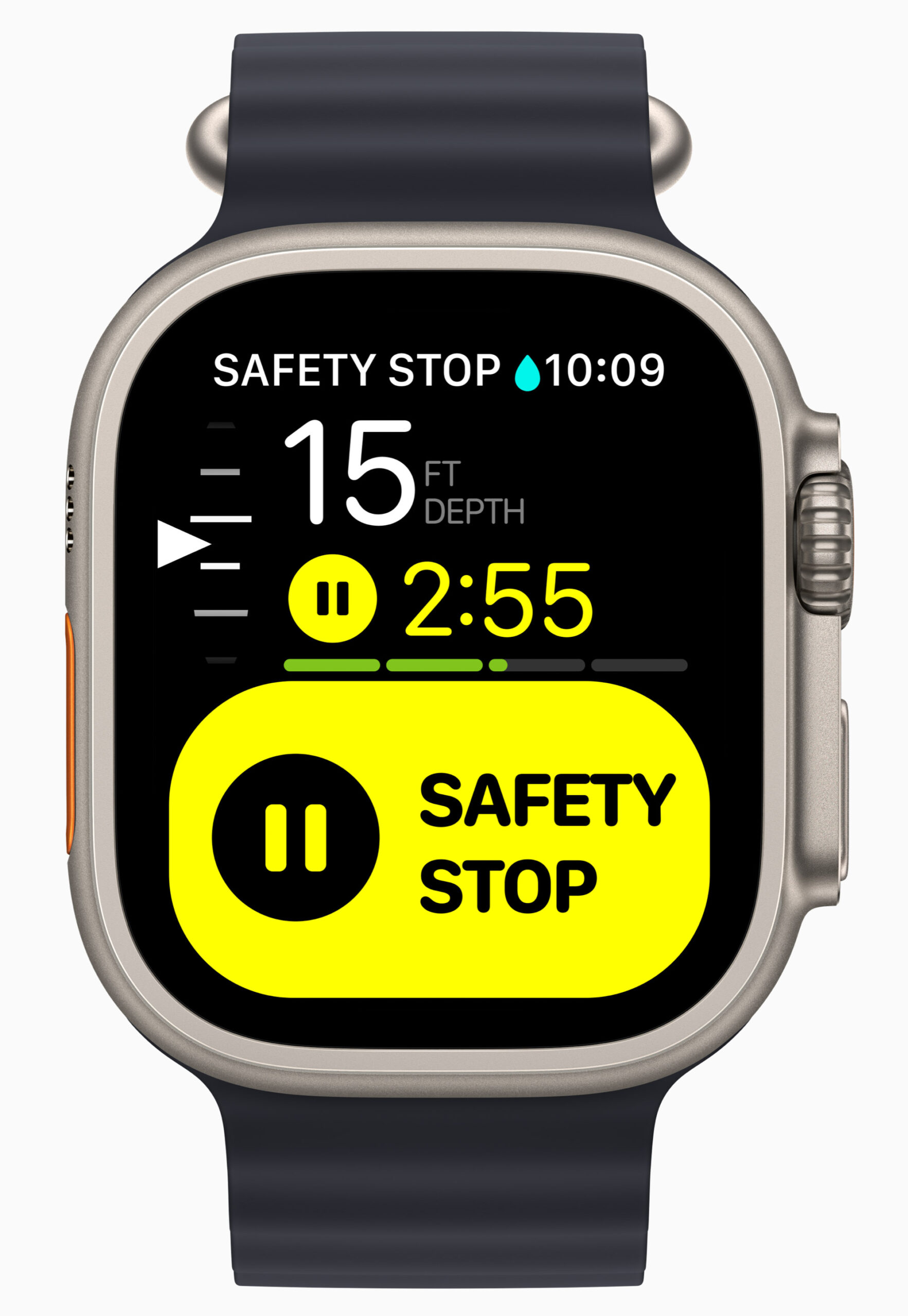 Apple Watch Ultra safety stop