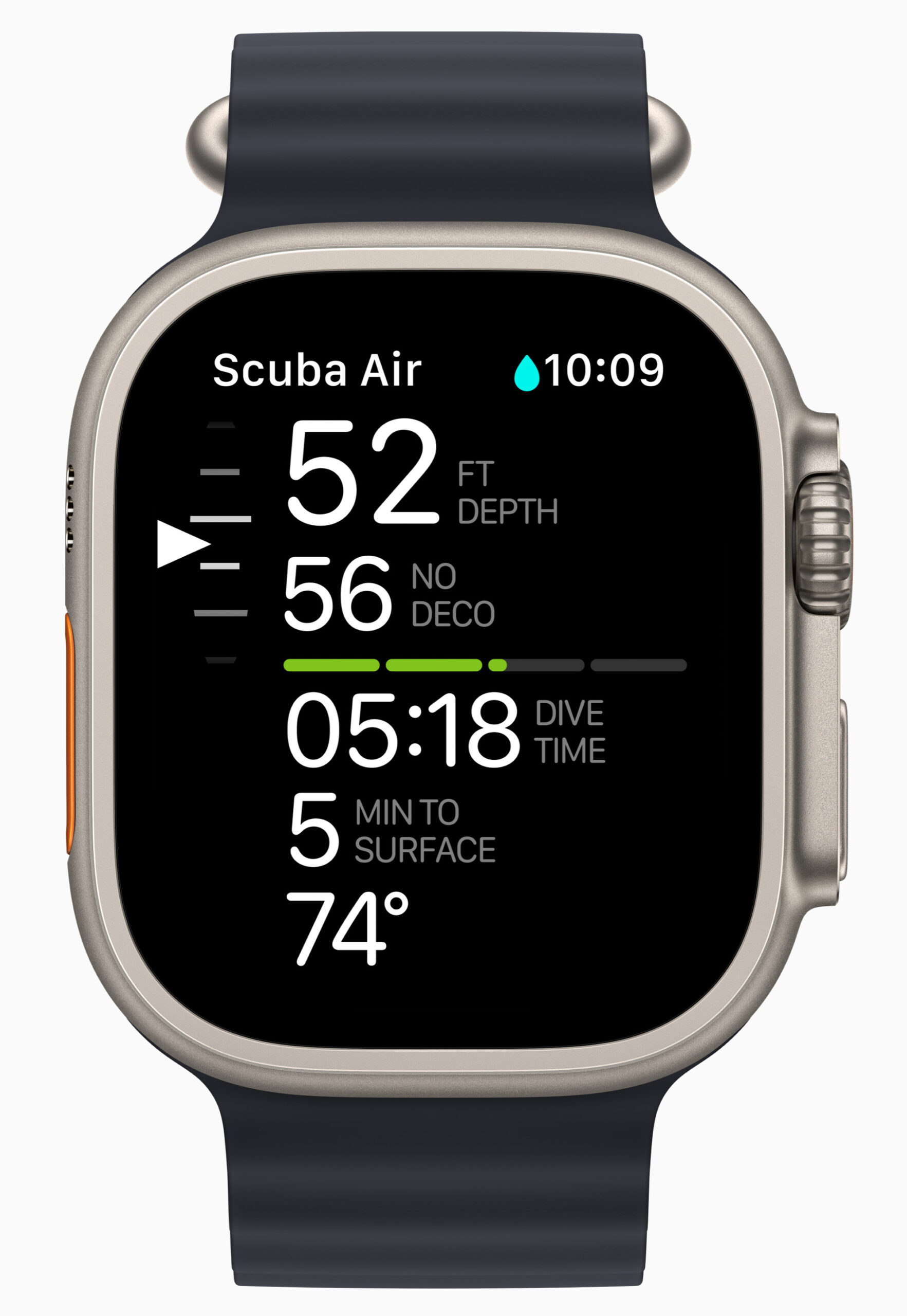 Apple Watch Ultra scuba display