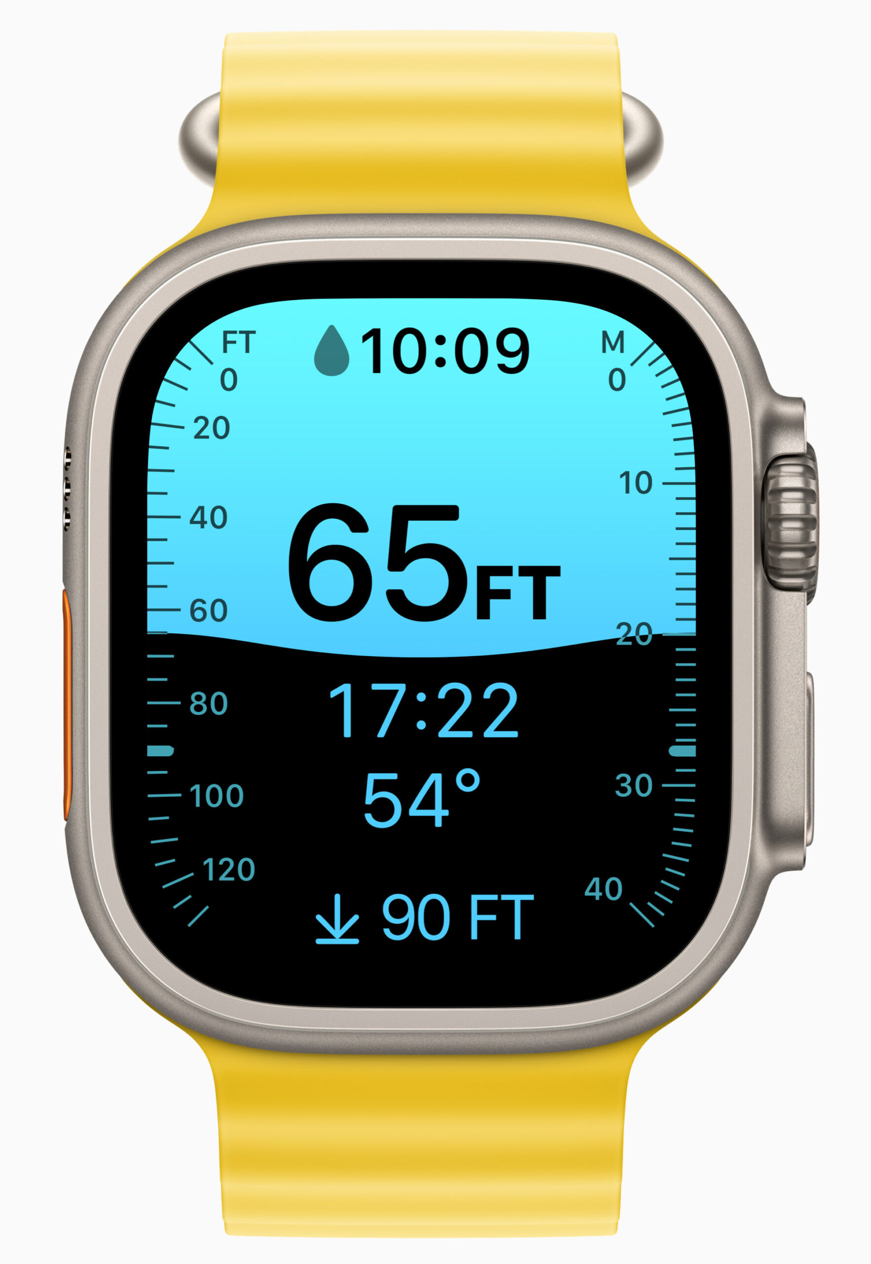 Apple Watch Ultra depth gauge