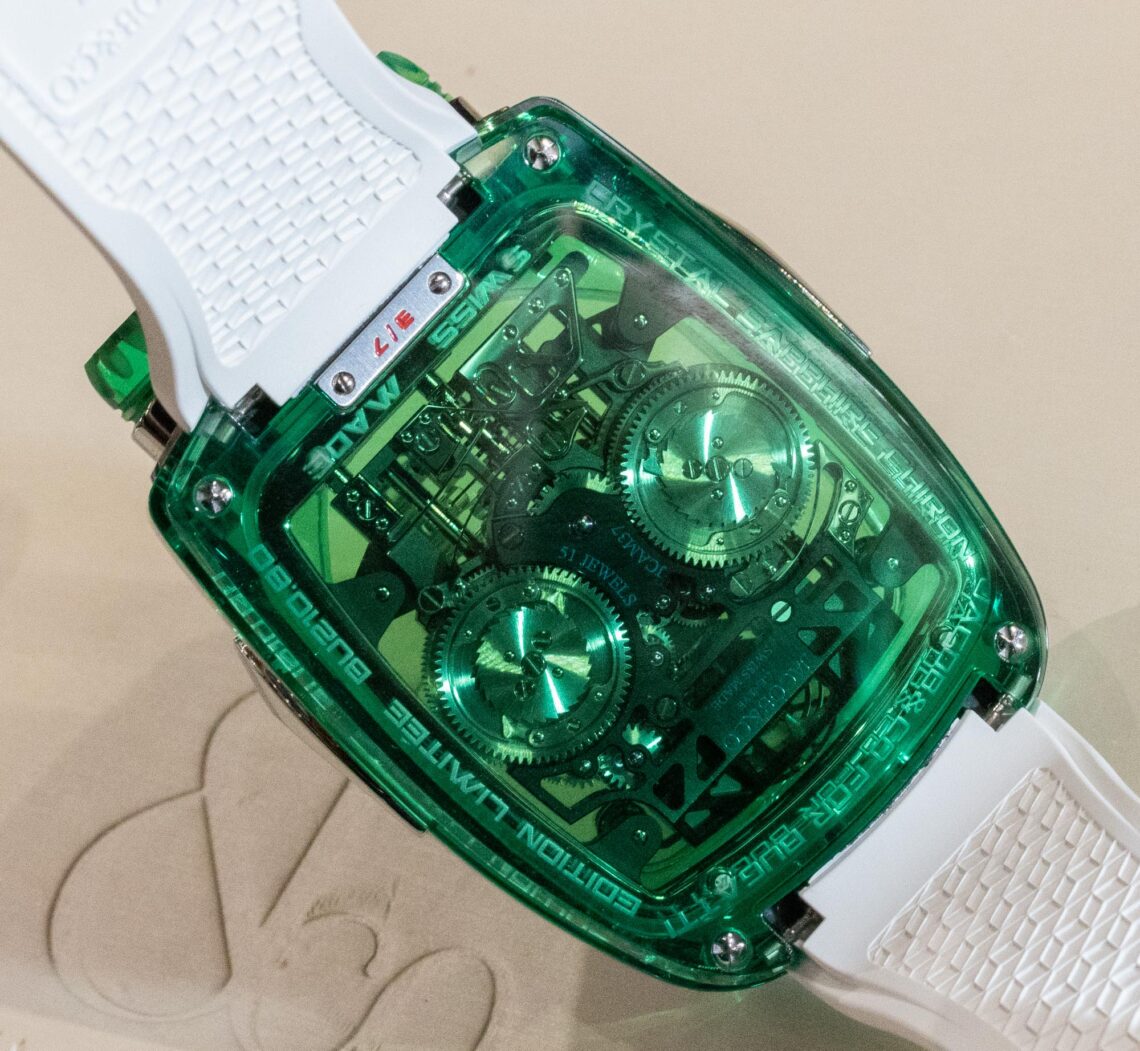 Hands-On: Jacob & Co. Bugatti Chiron Sapphire Green Crystal Watch ...