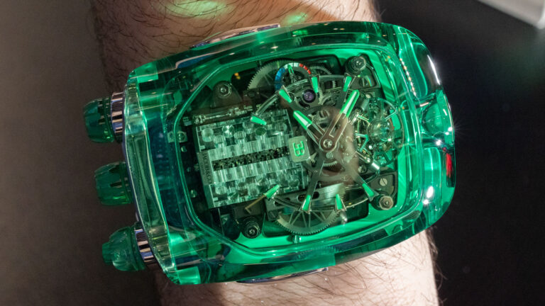 Hands-On: Jacob & Co. Bugatti Chiron Sapphire Green Crystal Watch