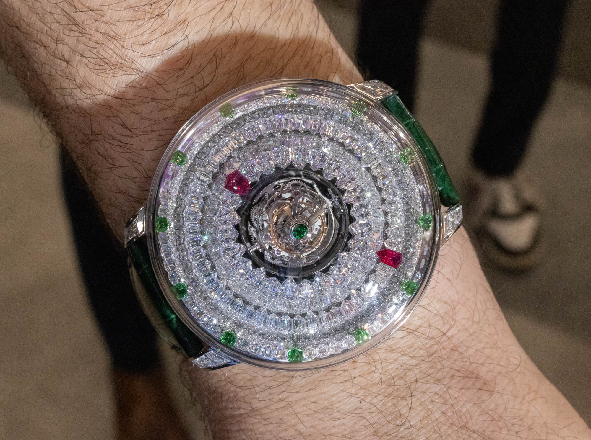 Jacob&Co on X: The Mystery Tourbillon will make your head spin. Not just  because of its central, double, flying, triple-axis tourbillon, but because  of the sheer number of diamonds it's made of 