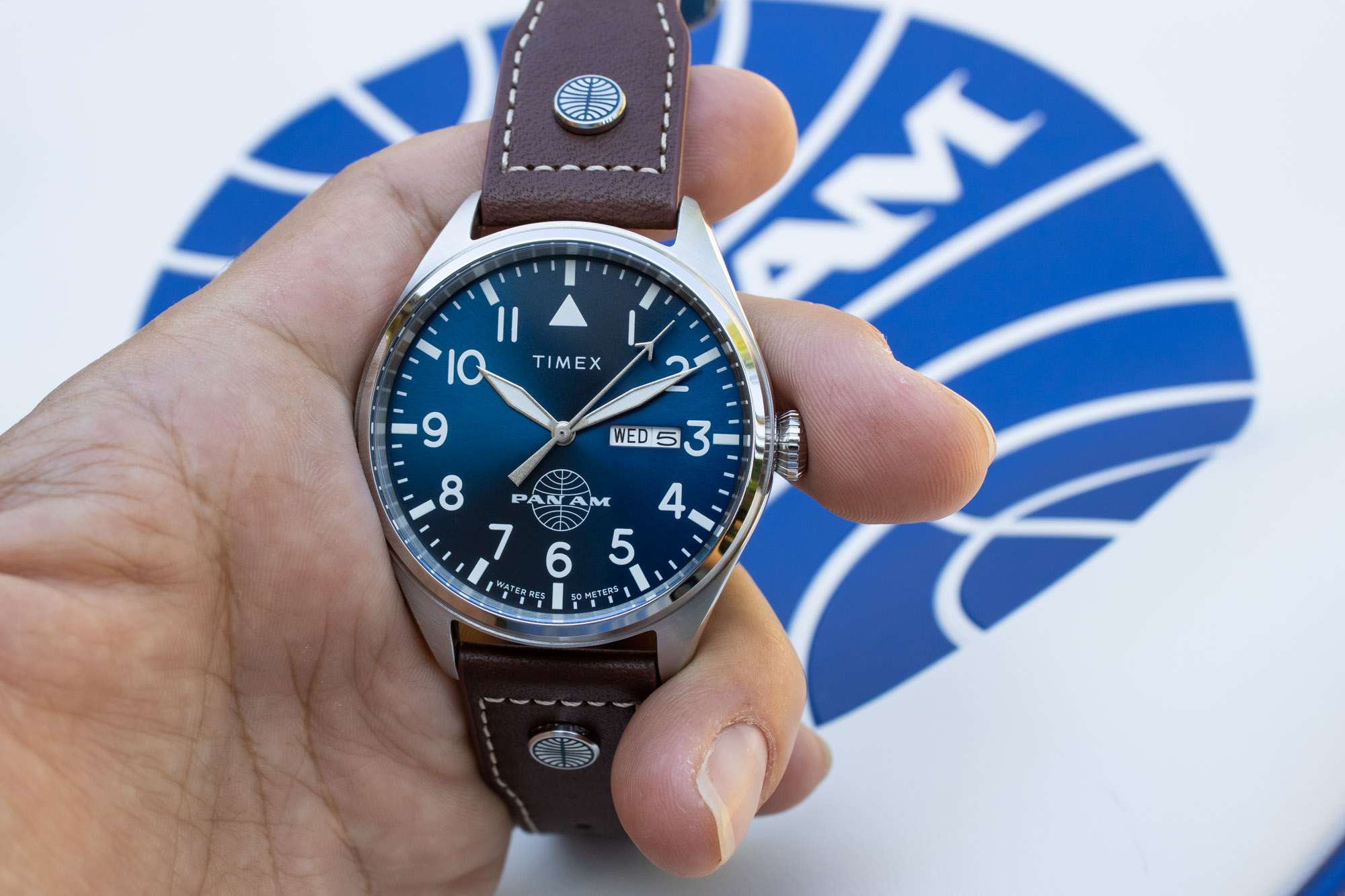 Hands-On: Timex x Pan Am Day-Date Watch | aBlogtoWatch