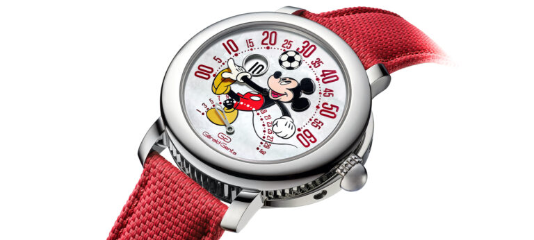 Gerald Genta Unveils Arena Bi-Retrograde Watch With Mickey Mouse Playing Football