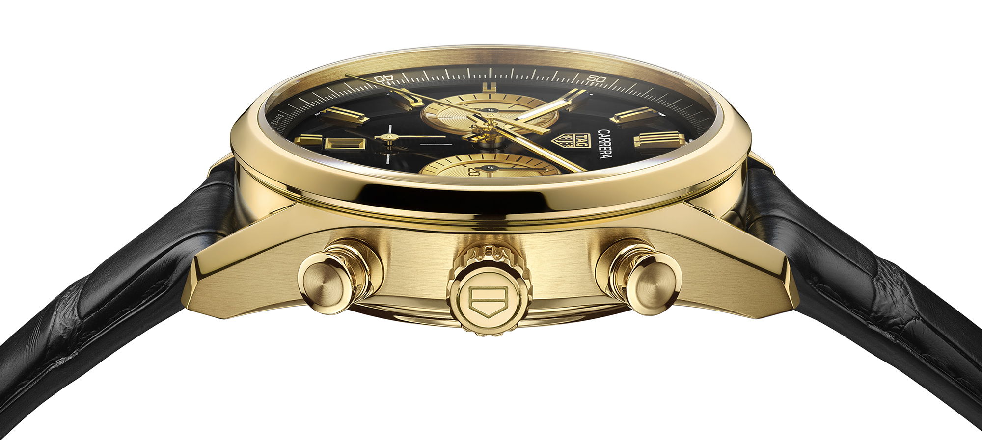 TAG Heuer Unveils Carrera Chronograph Watch In Black And Gold | aBlogtoWatch