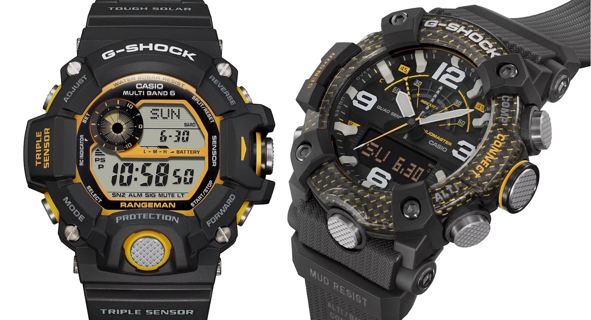 Præfiks Baby afskaffe Casio G-Shock Master Of G Yellow Accent Series Watches Debut With  GGB100Y-1A & GW9400Y-1 | aBlogtoWatch