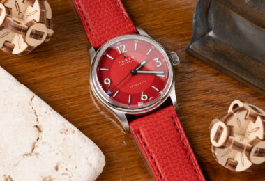Farer 36mm Three Hand Discovery Red