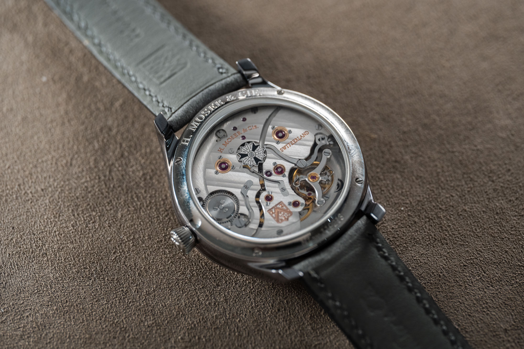 Endeavor Perpetual Calendar Tantalum Watch Movement Sapphire Caseback