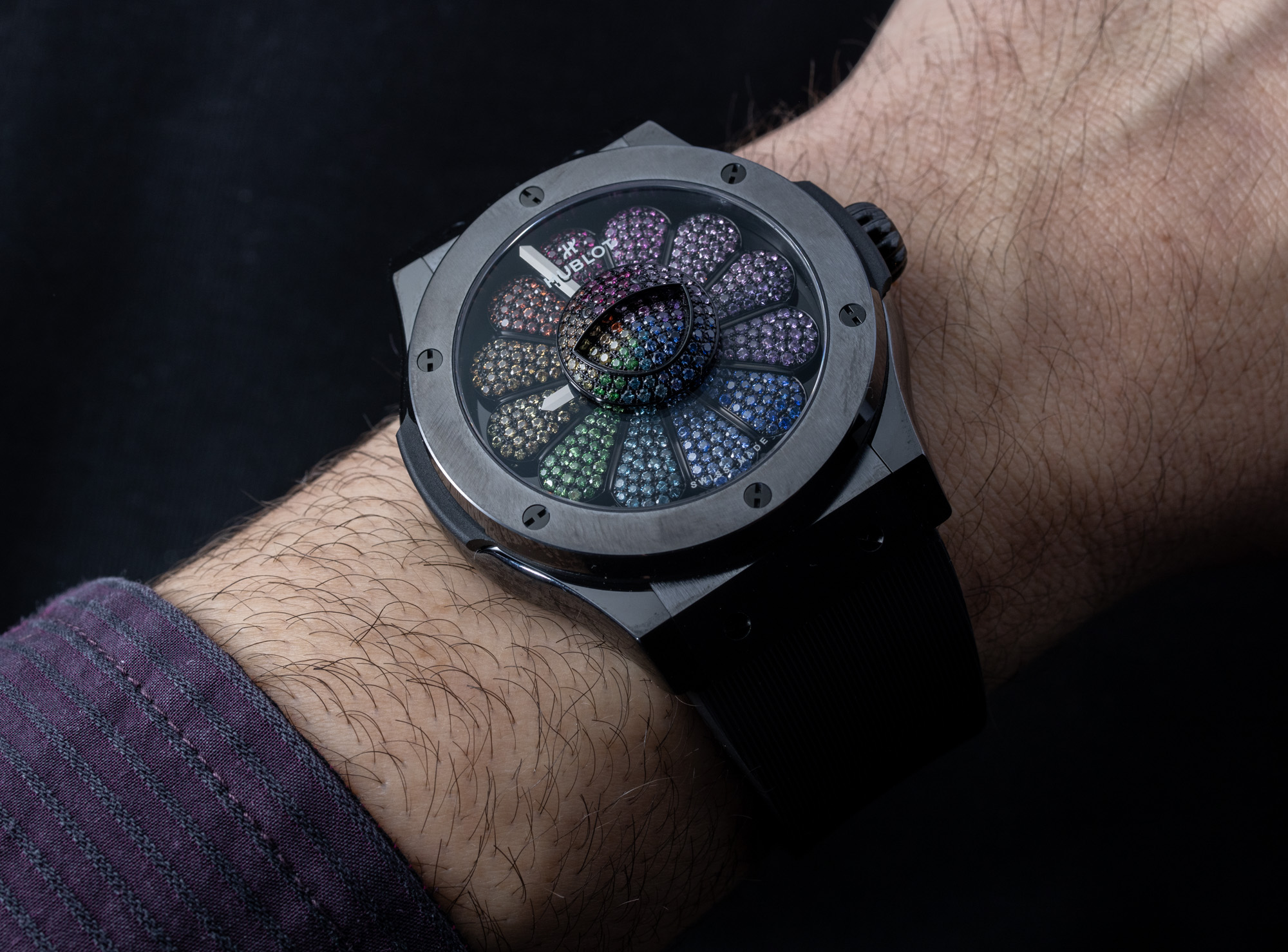 Hublot And Takashi Murakami Unveil Unique Rainbow Gemstone Watch, NFT