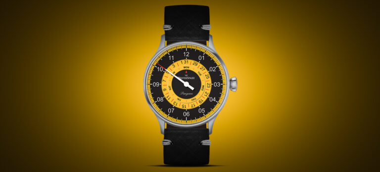 MeisterSinger Unveils A Yellow And Black Pangaea Day Date Limited-Edition Watch