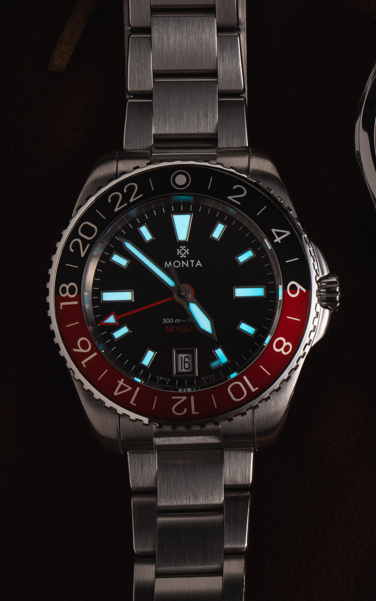 Skyquest GMT Watch Lume