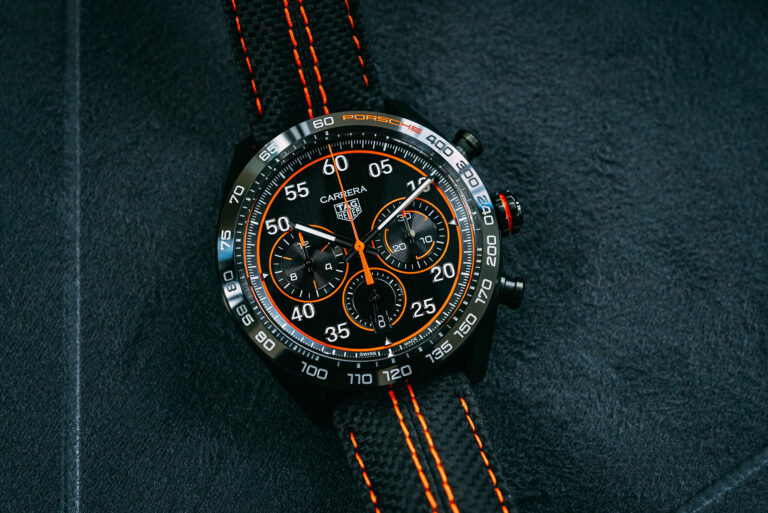 Hands-On Debut: TAG Heuer Carrera Chronograph X Porsche Orange Racing Watch