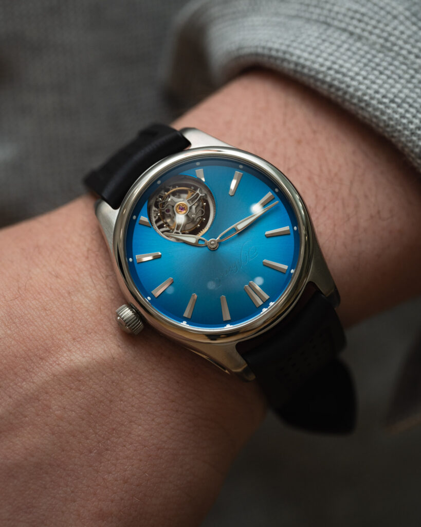 Hands-On Debut: H. Moser & Cie. Pioneer Tourbillon Arctic Blue And ...