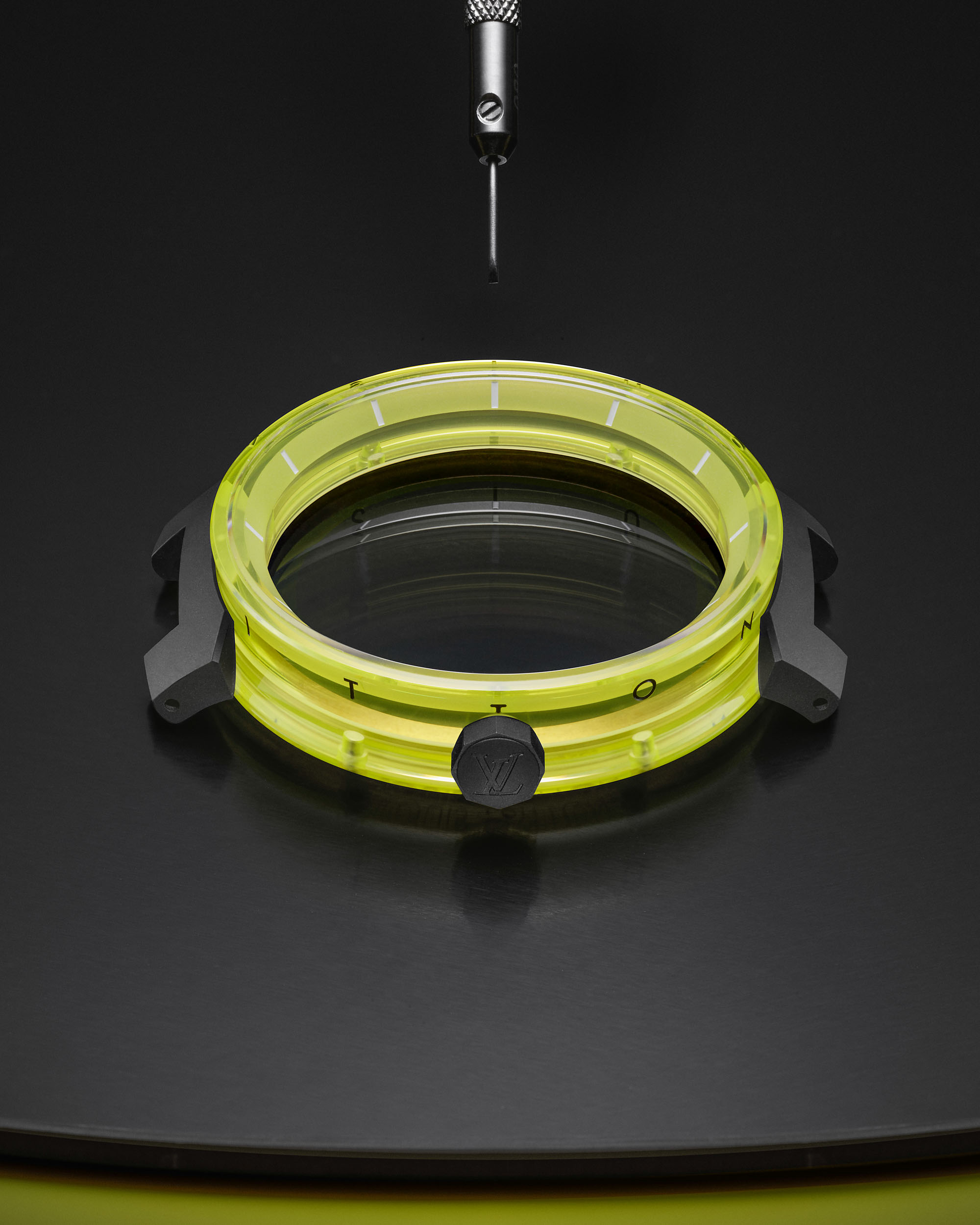 Hands-On: Louis Vuitton Tambour Moon Tourbillon Volant Poinçon De Genève  Green & Yellow Sapphire Watches