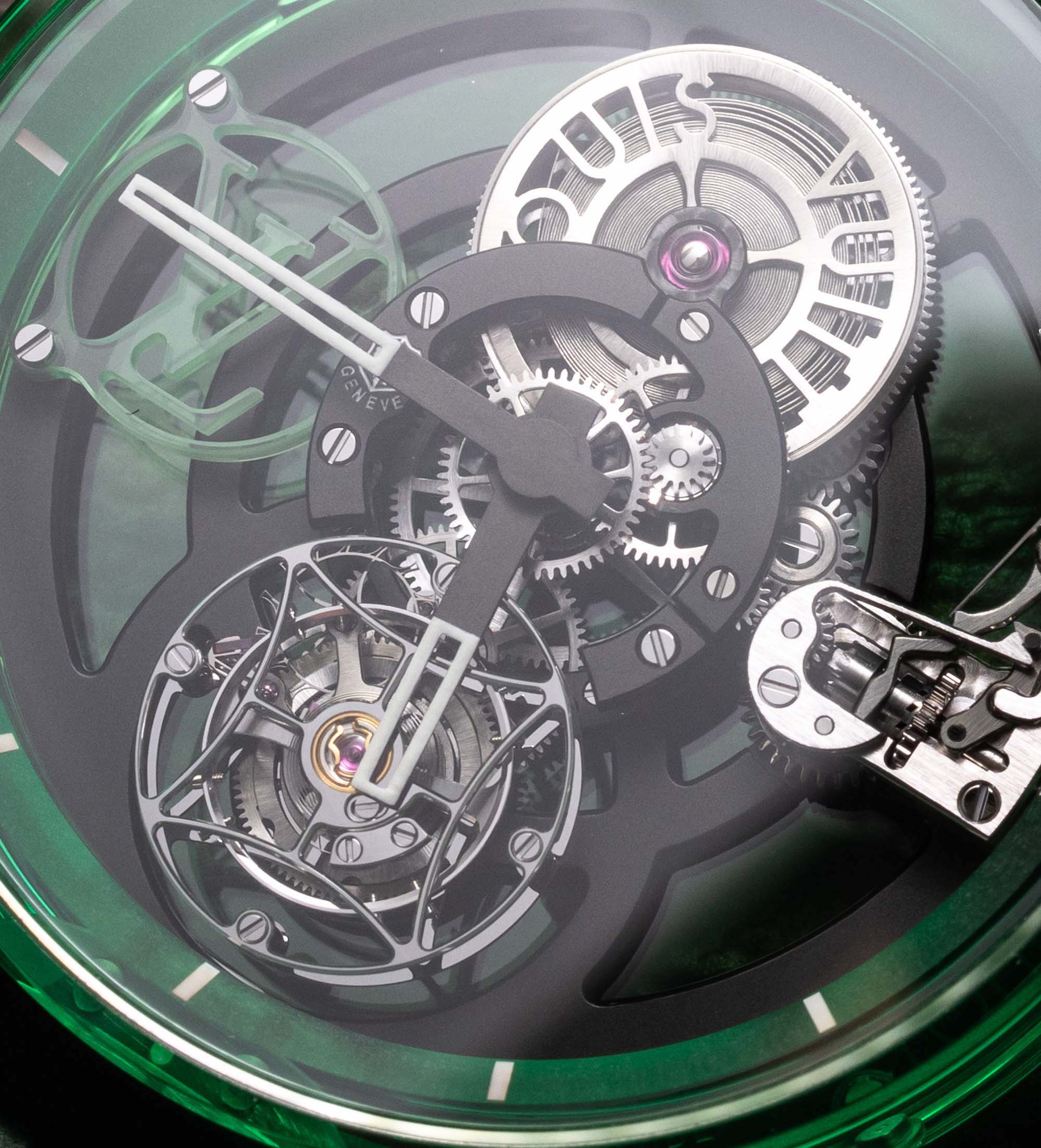 Bejewelled Timepiece: Louis Vuitton Tambour Moon Tourbillon - LUXUO