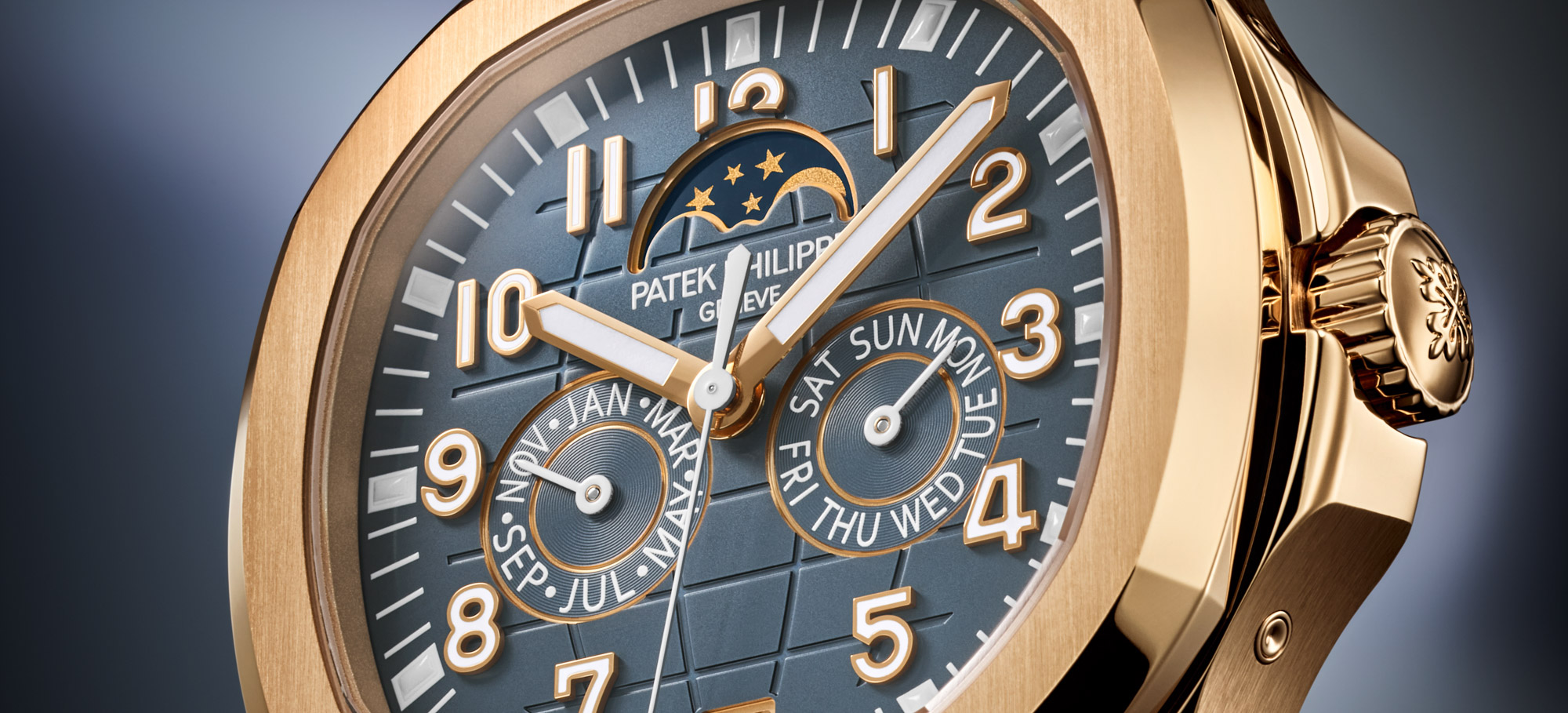 Patek Philippe Aquanaut Luce Annual Calendar Automatic Blue Dial Watch  5261R-001