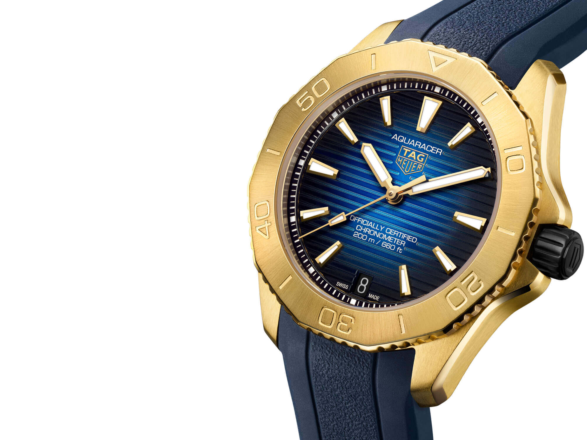 TAG Heuer Debuts Two New Aquaracer Watches In Solid Gold With A New  Manufacture Movement