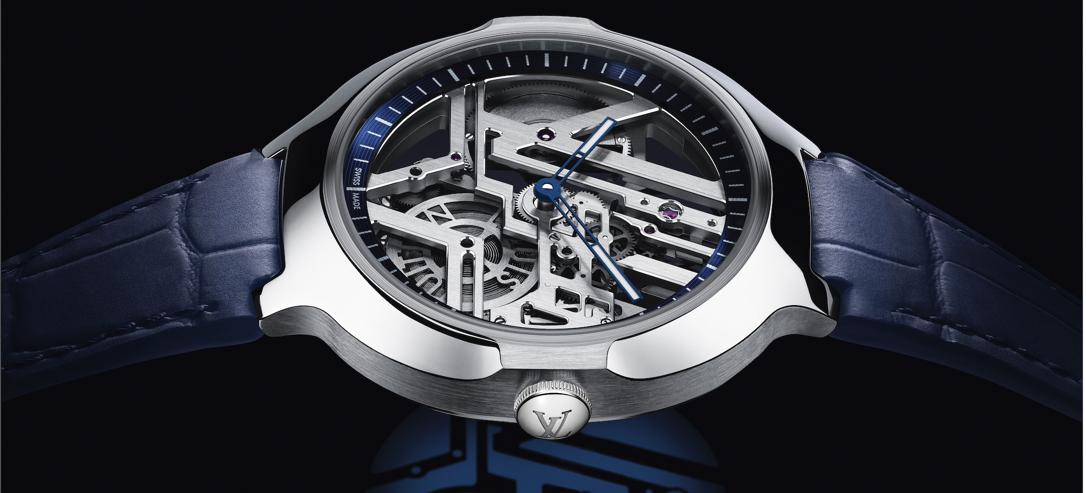 Louis Vuitton Voyager Skeleton Watch
