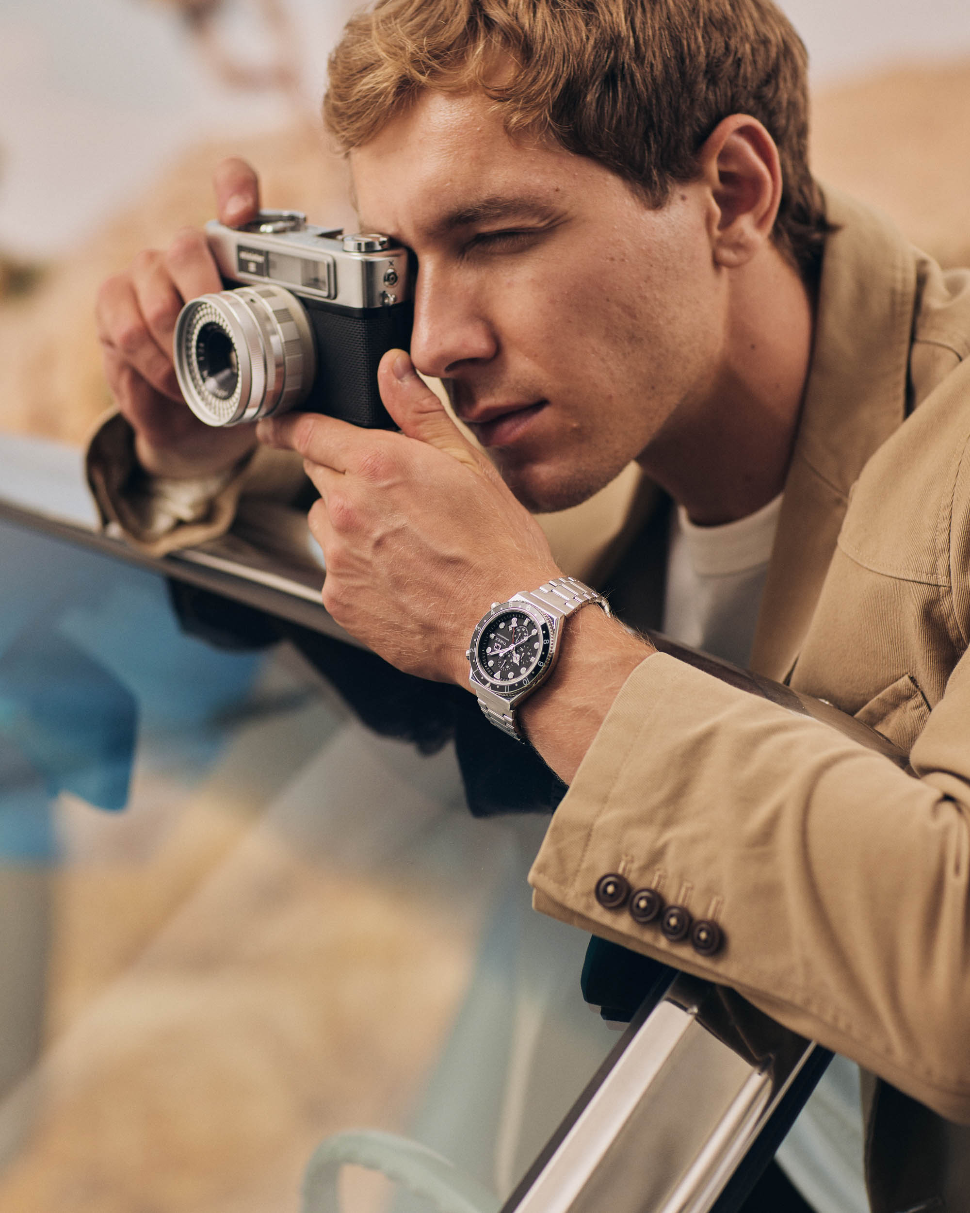Timex Unveils The Q Timex Three Time Zone Chronograph Watch ...