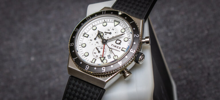 Hands-On: Q Timex Three Time Zone Chronograph Watch