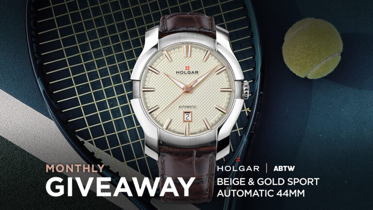 aBlogtoWatch Holgar Beige & Gold Sport Automatic 44mm Giveaway Winner Announced; Enter Now To Win In Our Cincinnati Giveaway
