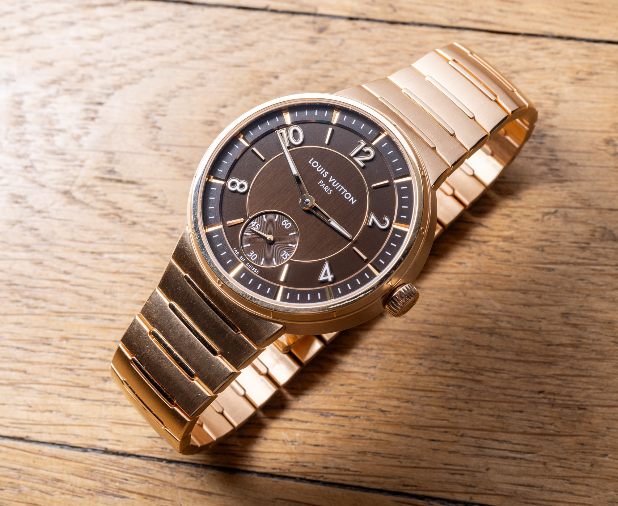 Louis Vuitton - Louis Vuitton Brown Tambour Ladies Watch – Every Watch Has  a Story