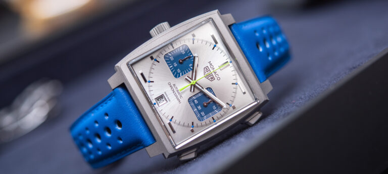 Hands-On Debut: Limited-Edition TAG Heuer Monaco Chronograph Racing Blue Watch