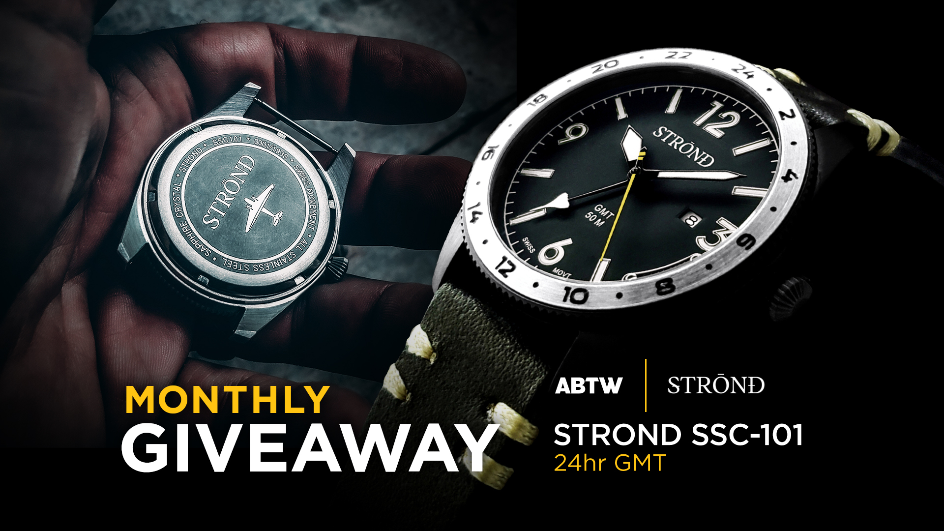 WATCH GIVEAWAY: Strond SSC-101 24H GMT | aBlogtoWatch