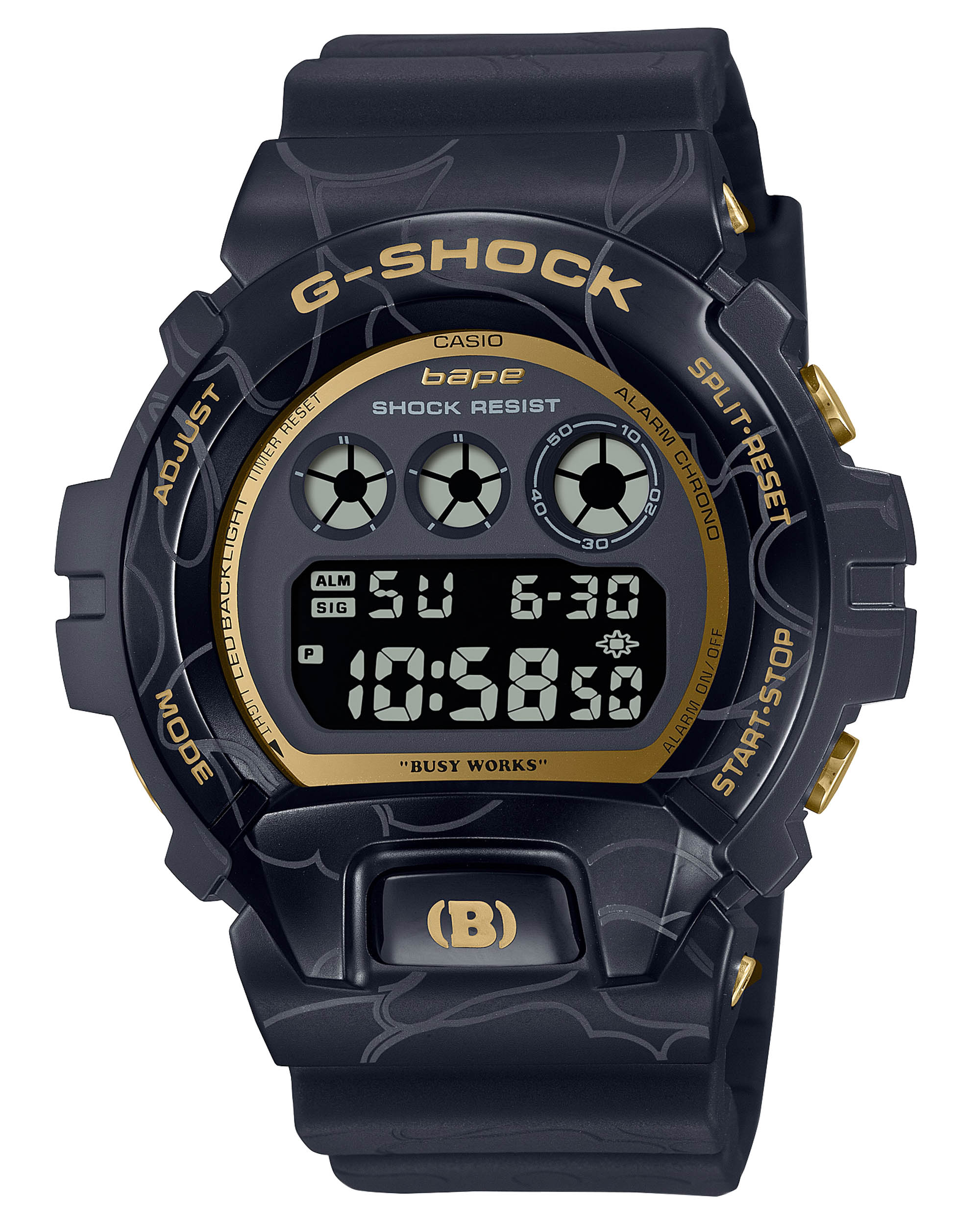 New Release: Casio G-Shock X A Bathing Ape GM-6900BAPE-1 Watch ...