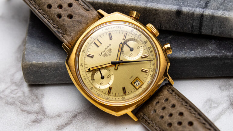 Time Machines: The Ecstasy Of Gold (Plating) With The Heuer Camaro Ref. 73445 CHT Watch