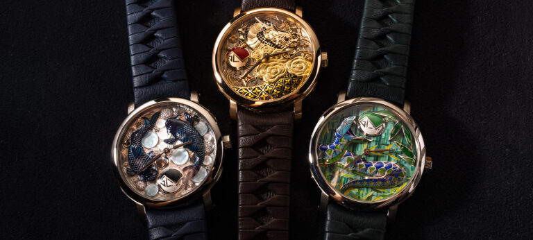 Hands-On: Louis Vuitton Escale Cabinet Of Wonders Watches With Handmade Koi, Dragon, And Snake Dials
