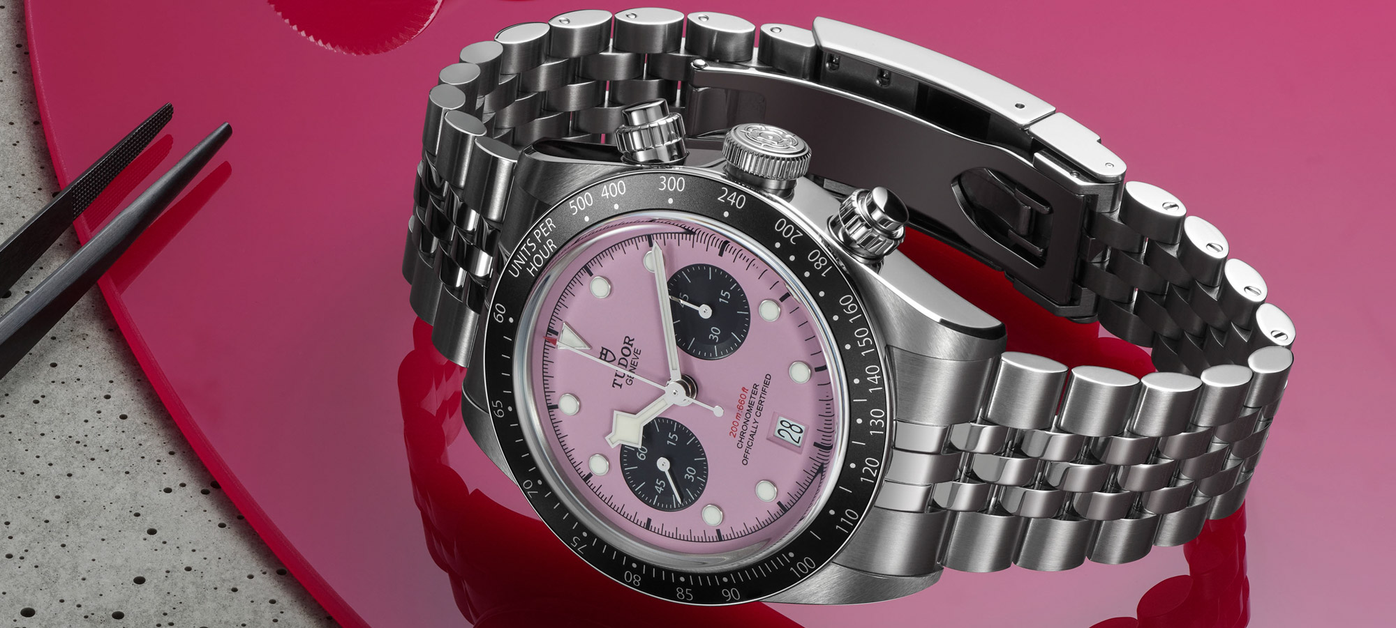New Release: Tudor Black Bay Chrono Pink Dial Watch "Produced In Limited Numbers" | aBlogtoWatch