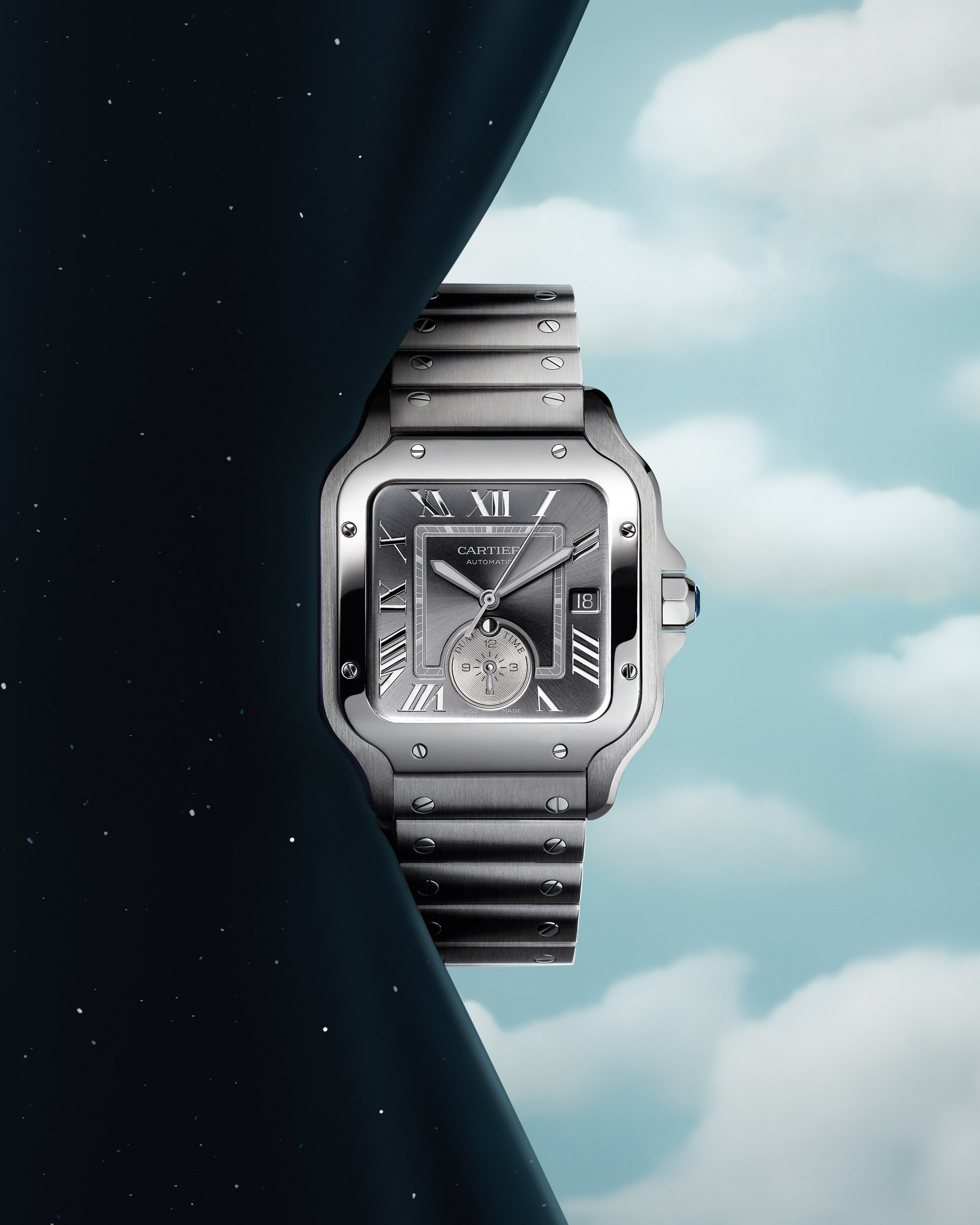 New Release: Cartier Santos de Cartier Dual Time Watch | aBlogtoWatch