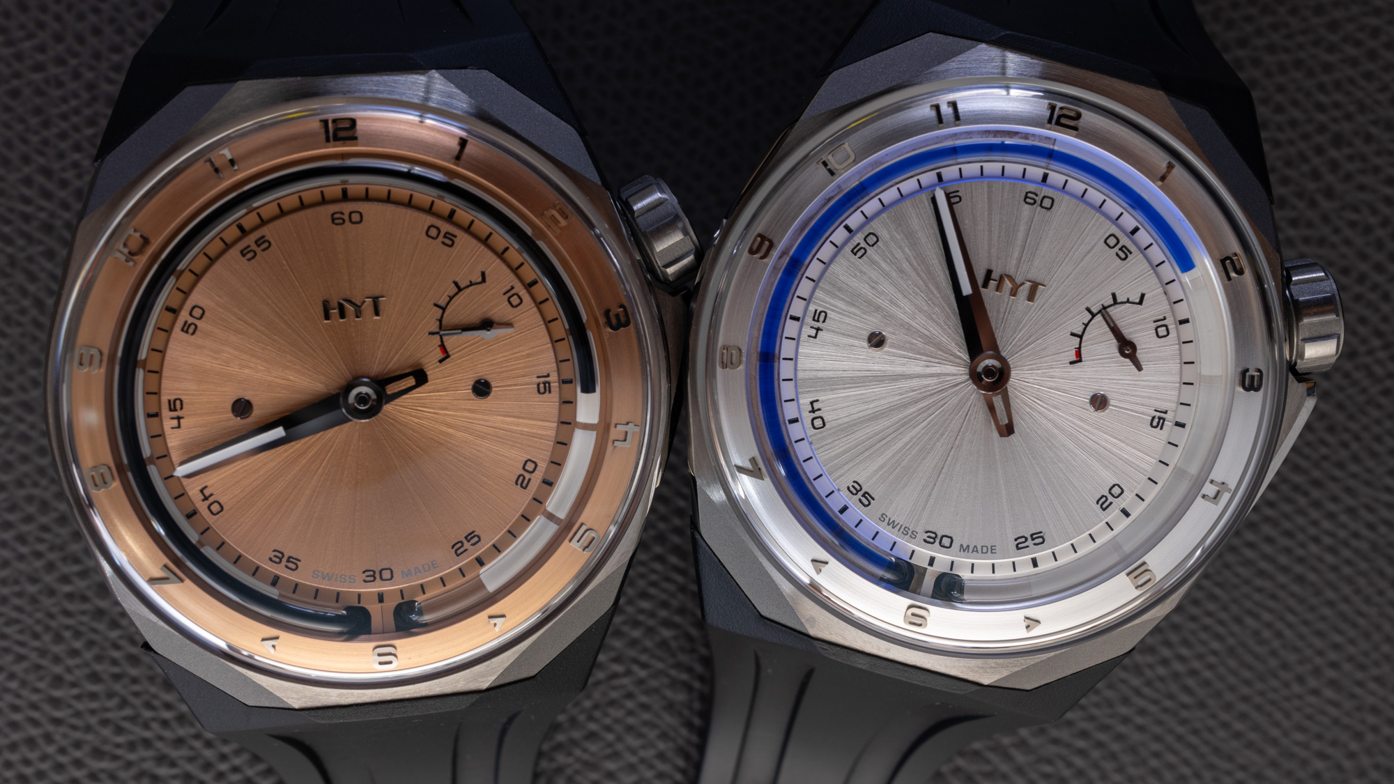 Hands-On Debut: HYT T1 Watches With The Brand's First 'Closed' Dials | aBlogtoWatch